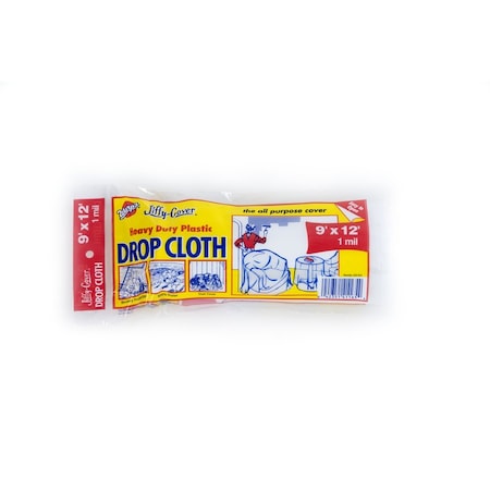 Cloth Drop Plastic 1Mil 9X12Ft